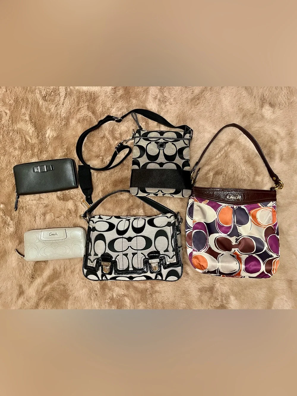 Coach Bundle Lot of 3 Bags and  2 Wallets